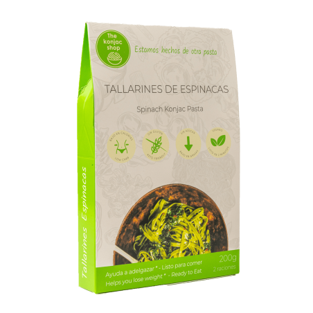 Konjac Spinach Fetuccine