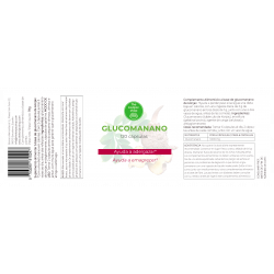 Étiquette des gélules de glucomannane konjac